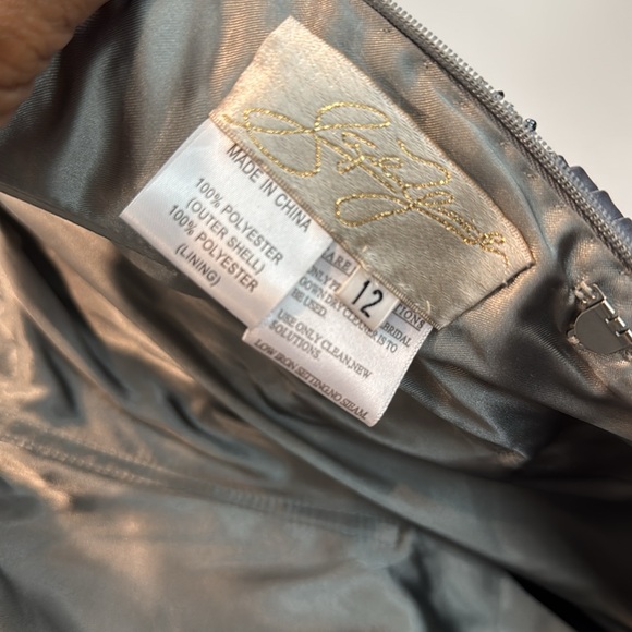 Stephen Yearick Gray Beaded Evening/Mother of the Bride Gown Size 12 - Picture 11 of 15